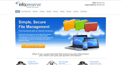Desktop Screenshot of infopreserve.com